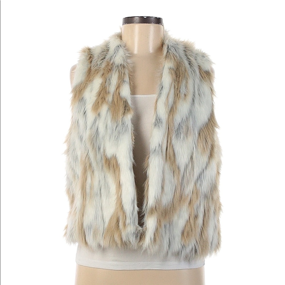 Faux fur vest